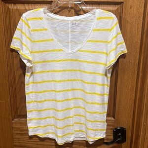 Gap summer v neck tee.  Size L